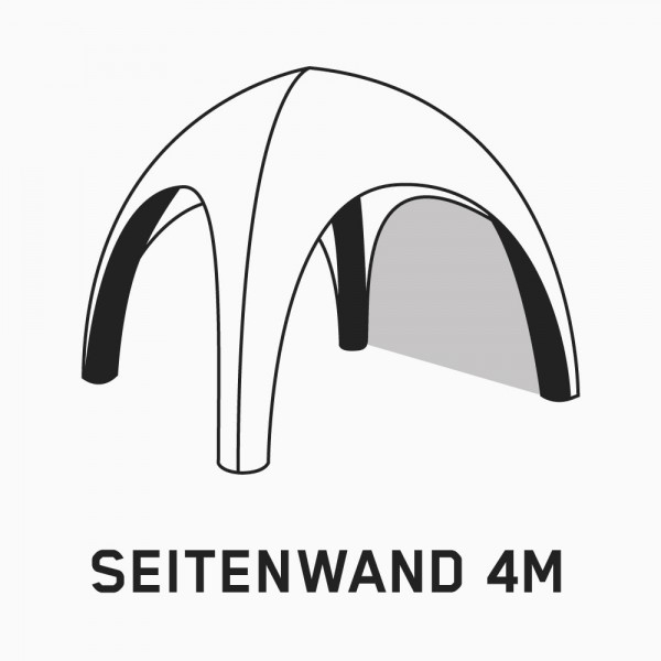 Seitenwand passend für aufblasbares Zelt Airtent Premium 4m