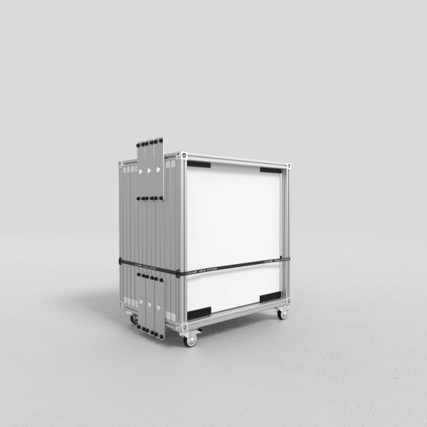 Transportwagen für LED Lightbox - B 82 x H 82 cm - MODULAP ONE
